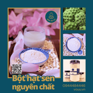 Bột hạt sen nguyên chất không đường