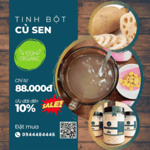 Tinh bột củ sen nguyên chất